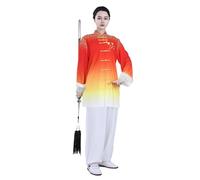 Uniforme unisexe en coton mélangé pour l'exercice du matin à manches longues, tenue de Tai Chi et de Kung Fu, combinaison en coton et lin pour le yoga, tenue d'arts martiaux S