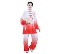 Uniforme unisexe en coton mélangé pour l'exercice du matin à manches longues, tenue de Tai Chi et de Kung Fu, combinaison en coton et lin pour le yoga, tenue d'arts martiaux XS