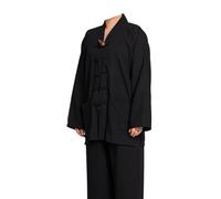 Uniformes traditionnelles d'arts martiaux, Costume Chinois Homme Noir Bleu Plusieurs Tailles(Black,XL)