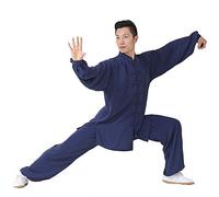 Uniformes traditionnelles d'arts martiaux, Uniforme de Tai Chi Unisexe Multicolore Plusieurs Tailles(Blue,S)