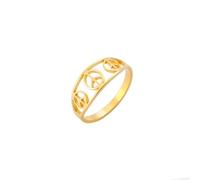 UNIFT Bague en acier inoxydable avec signe de paix pour homme et femme - Style hippie - Symbole de paix dans le monde des années 1960 et 1970 - Bijoux de fête, Acier inoxydable