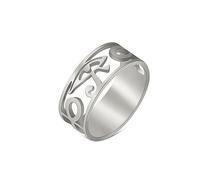 UNIFT Bague œil d'Horus Ankh pour homme et femme en acier inoxydable avec croix égyptienne antique, bijou de protection, 10, Acier inoxydable, Aucune pierre précieuse