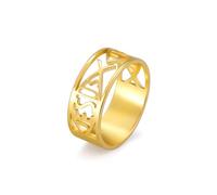 UNIFT Bague Jésus poisson pour homme et femme en acier inoxydable style squelette symbole chrétien Jésus poisson anneaux foi bijoux, 6, Acier inoxydable, Aucune pierre précieuse