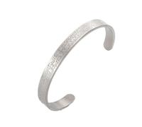 UNIFT Bracelet Ayatul Kursi islamique pour homme et femme en acier inoxydable musulman islamique Allah Arabe Calligraphie Bracelet manchette ouvert Islam Aïd Ramadan, Acier inoxydable
