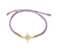 unift Bracelet de Nœuds de Sorcières pour Femmes Hommes en Acier Inoxydable Magie Sorcellerie Nœud de Sorcière avec une Perle Tissage Coloré Ajustable Bijoux Wiccan (Or-P-1)