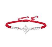 unift Bracelet de Nœuds de Sorcières pour Femmes Hommes en Acier Inoxydable Magie Sorcellerie Nœud de Sorcière avec une Perle Tissage Coloré Ajustable Bijoux Wiccan (Argent-R)