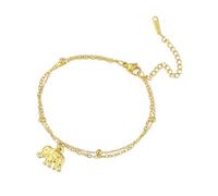 unift Bracelet d'éléphant pour Femmes en Acier Inoxydable Bracelets Superposés éléphants Doux et Mignons Bijoux pour Animaux Cadeau pour l'amour des Animaux (or)