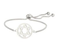UNIFT Bracelet étoile de David pour homme et femme - En acier inoxydable - Étoile juive - Hexagramme - Réglable - Amulette, Eine Größe, Acier inoxydable, Pas de gemme