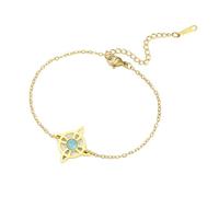 UNIFT Bracelet nœud de sorcière pour femme en acier inoxydable symbole magique Wiccan nœud de sorcière celtique avec saphir Bracelet réglable Witchcraft Bijoux, taille unique, Acier inoxydable, Pas de
