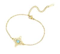 UNIFT Bracelet nœud de sorcière pour femme en acier inoxydable symbole magique Wiccan nœud de sorcière celtique avec saphir Bracelet réglable Witchcraft Bijoux, taille unique, Acier inoxydable, Pas de