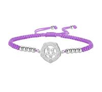 unift Bracelet pentagramme celtique pour femmes et hommes, pendentif pentagramme gothique en acier inoxydable, cadeau d'anniversaire pour vos proches et vos amis (argent-P)