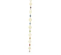 UNIFT Collier chakra pour femme en acier inoxydable 7 chakras avec cristaux colorés/design géométrique, cadeau de méditation pour les chercheurs spirituels, Adjustable, Acier inoxydable, Pas de gemme