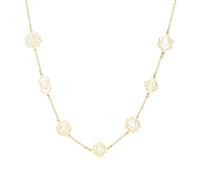 UNIFT Collier chakra pour femme en acier inoxydable 7 chakras avec cristaux colorés/design géométrique, cadeau de méditation pour les chercheurs spirituels, Adjustable, Acier inoxydable, Pas de gemme