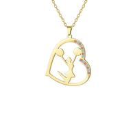 UNIFT Collier de pom-pom girl pour femme en acier inoxydable simple et élégant - Accessoires de sport - Bijoux cadeaux pour les amateurs de pom-pom girl, taille unique, Acier inoxydable, Pas de gemme