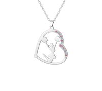 UNIFT Collier de pom-pom girl pour femme en acier inoxydable simple et élégant - Accessoires de sport - Bijoux cadeaux pour les amateurs de pom-pom girl, Adjustable, Acier inoxydable, Pas de gemme