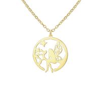 UNIFT Collier en acier inoxydable avec pendentif en forme de forêt étoilée magique pour femme, taille unique, Acier inoxydable, Pas de gemme