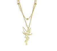 unift Collier Fée Pixie Clochette Silhouette Pour Femmes Filles Acier inoxydable Exquis Magique Pixie Ange Pendentif Collier Bijoux