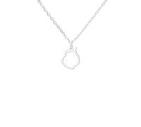 UNIFT Collier pour femme en acier inoxydable avec pendentif en forme de carte des 7 îles Canaries, Réglable, Acier inoxydable, Pas de pierre précieuse