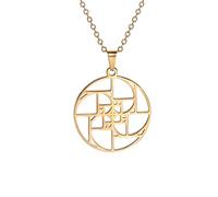 UNIFT Golden Ratio Colliers pour femmes et hommes en acier inoxydable Géométrie sacrée Fibonacci Spirale Chiffres Ratio Or Pendentif Collier Science Bijoux Math Amoureux Architectes Cadeaux, taille