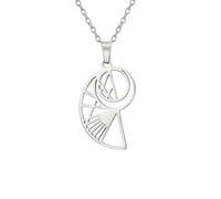 UNIFT Golden Ratio Colliers pour femmes et hommes en acier inoxydable Géométrie sacrée Fibonacci Spirale Chiffres Ratio Or Pendentif Collier Science Bijoux Math Amoureux Architectes Cadeaux, taille