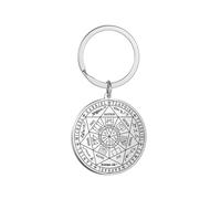 unift Sept Archanges Collier Porte-clés Pour Hommes Femmes Acier Inoxydable Salomon Saint Michel 7 Archanges Collier Porte-clés Amulette Bijoux, one size, Acier inoxydable, Pas de gemme