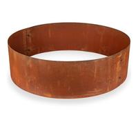 UNIGARDIA Bordure de Jardin pour Arbre en Acier Corten Ø 70 cm, Hauteur 20 cm - Bordure de Pelouse en Métal Ronde - Montage Facile, Accessoires et 1 Paire de Gants Inclus