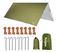 Unigear Bâche Anti-Pluie, Tarp Rain Fly Toile de Tente Imperméable Abri de Randonnée Pliable Léger Imperméable à l'eau pour Le Camping et la Protection Contre la Pluie, la Neige et Le Soleil