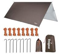 Unigear Bâche Anti-Pluie, Tarp Rain Fly Toile de Tente Imperméable Abri de Randonnée Pliable Léger Imperméable à l'eau pour Le Camping et la Protection Contre la Pluie, la Neige et Le Soleil