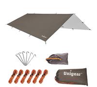Unigear Bâche Anti-Pluie, Tarp Rain Fly Toile de Tente Imperméable Abri de Randonnée Pliable Léger Imperméable à l'eau pour Le Camping et la Protection Contre la Pluie, la Neige et Le Soleil