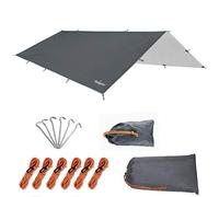 Unigear Bâche Anti-Pluie, Tarp Rain Fly Toile de Tente Imperméable Abri de Randonnée Pliable Léger Imperméable à l'eau pour Le Camping et la Protection Contre la Pluie, la Neige et Le Soleil