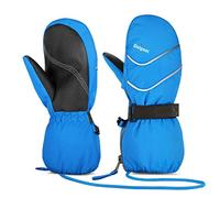 Unigear Gants de Ski pour Enfants - Moufles imperméables et Coupe-Vent - Gants de Neige Respirants - Gants d'hiver Thermiques Chauds pour garçons et Filles de 2 à 8 Ans