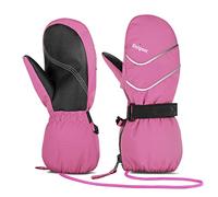 Unigear Moufles Ski Enfant Hiver Chaudes Étanches Coupe-Vent Fille Garçon
