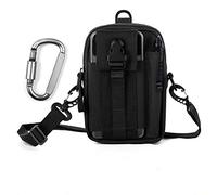 Unigear Sacoche Ceinture Tactique Homme Molle EDC 1000D avec Mousqueton | Pochette multifonction résistante, fixation ceinture MOLLE, pour randonnée, cyclisme, alpinisme et équipement quotidien