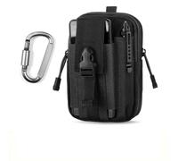 Unigear Sacoche Ceinture Tactique Homme Molle EDC 1000D avec Mousqueton | Pochette multifonction résistante, fixation ceinture MOLLE, pour randonnée, cyclisme, alpinisme et équipement quotidien
