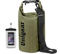 Unigear Sacs Imperméables/Sacs Etanches/Dry Bag (2L/5L/10L/20L/30L/40L) pour Activités de Plein Air et Sports Aquatiques Camping Nautique Kayak Pêche avec Une Pochette étanche de Téléphone