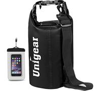 Unigear Sacs Imperméables/Sacs Etanches/Dry Bag (2L/5L/10L/20L/30L/40L) pour Activités de Plein Air et Sports Aquatiques Camping Nautique Kayak Pêche avec Une Pochette étanche de Téléphone
