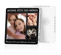 UNIGIFT Aimant Musical Personnalisé Photo - Aimant Musique Rétro - Cadeau Personnalisé pour Homme, Femme, Copain ou Copine - Idee Cadeau Noel - Spotify Aimant Frigo Personnalisable(Enregistrable)