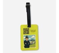 UNIGIFT Cadeau personnalisé - Étiquette de bagage jaune pour voiture de police (design professionnel) n'importe quel nom unique - PC SGT Insp CID DS détective gendarme sergent chapeau casquette
