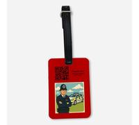 UNIGIFT Cadeau personnalisé - Étiquette de bagage rouge pour voiture de police (design professionnel) n'importe quel nom unique - PC SGT INSP CID DS détective gendarme sergent chapeau casquette