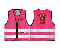 UNIGIFT Greenwich Borough Gilet de sécurité haute visibilité pour fan de Greenwich Borough Motif maillot de football Rouge, rose, XS