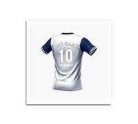 UNIGIFT Lot de 4 dessous de verre carrés blancs avec inscription « North London » (motif club de football)