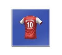 UNIGIFT Lot de 4 dessous de verre carrés bleus avec inscription « North London » (motif club de football)