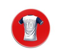 UNIGIFT Lot de 4 dessous de verre ronds rouges avec inscription « North London » (motif club de football) avec nom unique - Bleu marine et blanc