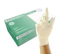 UNIGLOVES Comfort 1205 Gants jetables en latex | Convient à un usage alimentaire, Grande durabilité, Lot de 100, Taille XL