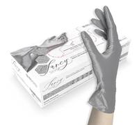 Unigloves FANCY Silver Gants jetables | En Nitrile, Adaptés à Un Usage Alimentaire, Protection Contre les Virus, les Champignons et les Bactéries, Taille S