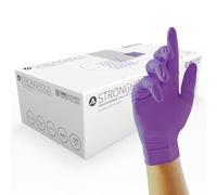 Unigloves Gm0064 Stronghold sans poudre Gants en nitrile, taille 9/L, Violet (Lot de 100)