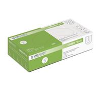 UNIGLOVES - Green Pearl Lot de 100 gants jetables verts en nitrile adaptés à un usage alimentaire, non poudrés et sans latex, haute résistance et durabilité, taille L