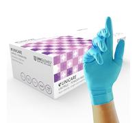 Unigloves Unitrile Vinyl/Nitrile Gants d'examen jetables - Polyvalents, sans poudre ni latex - Boîte de 100 gants, bleu, taille L (GS0054)