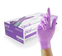 Unigloves Violet Pearl gants d'examen en nitrile - gants jetables polyvalents, sans poudre et sans latex - boîte de 100 gants, violet, taille XL (GP0075)