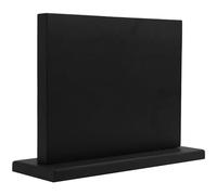 Uniharpa Bloc à couteaux magnétique double face en bois d'acacia - 30,5 x 25,4 cm - Support universel avec aimants de renforcement puissants - Noir - Présentoir à couteaux de comptoir de cuisine